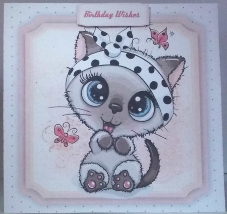 Little Cuttie Kitty 1 by Hazel Underwood