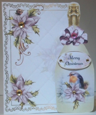 Christmas Bottle Shaped Mini Page Kit by Hazel Underwood