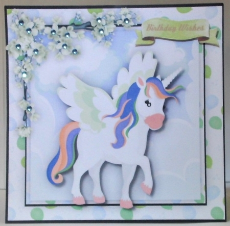 Beautiful Unicorn and Blossom  by Hazel Underwood