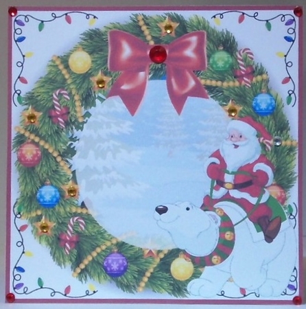 Santa rides again blank insert by Hazel Underwood
