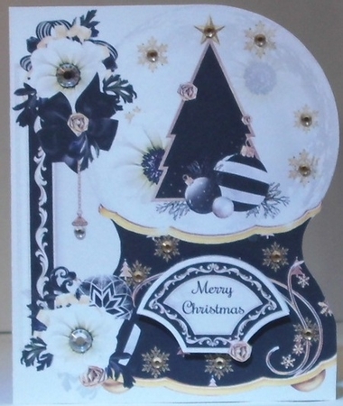 Chanel Inspired Christmas Snowglobe Shaped Mini Page Kit by Hazel Underwood