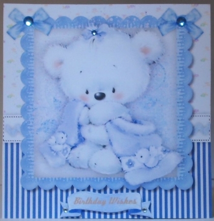 Gorgeous Little Blue Bear by Hazel Underwood