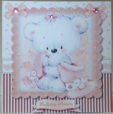 Gorgeous Little Pink Bear by Hazel Underwood