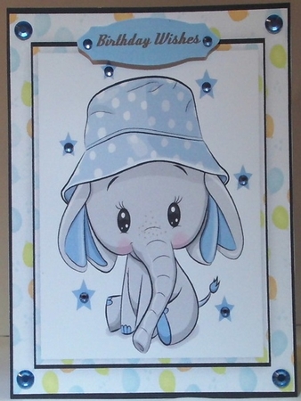A5, Ellie in her Blue Hat by Hazel Underwood