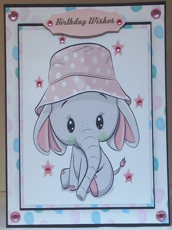 A5, Ellie in her Pink Hat by Hazel Underwood