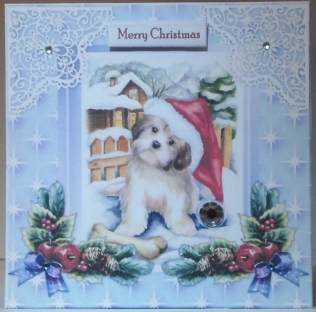 Christmas  Puppy   Mini Kit by Hazel Underwood