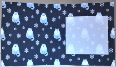 Christmas wolf 7x7 insert Blank by Hazel Underwood