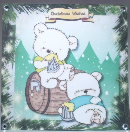 14, Christmas Card fronts with Verse  by Hazel Underwood