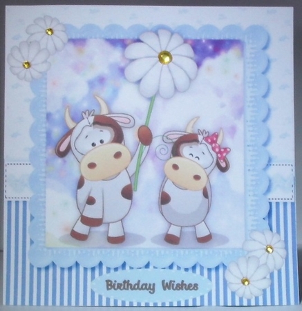 Cool Daisy Cows by Hazel Underwood