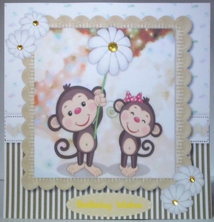 Cool Daisy Monkeys  by Hazel Underwood