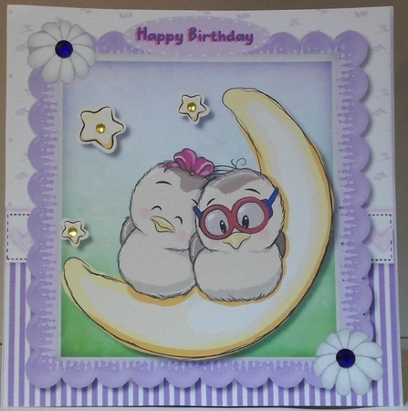 Owls Love You  To The Moon and Back  by Hazel Underwood