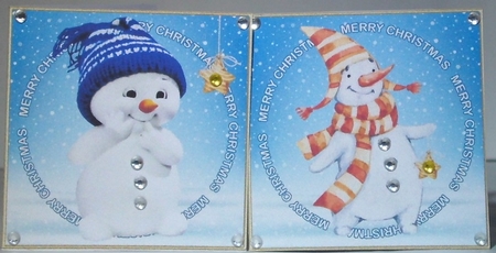 Snowmen Mini Card Collection by Hazel Underwood