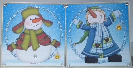 Snowmen Mini Card Collection by Hazel Underwood
