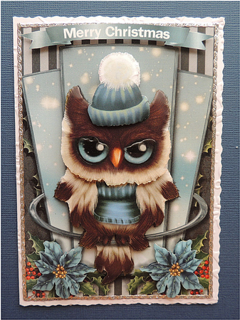 Winter owl mini kit by Heather Aspery