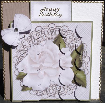 Roses & Pearls Scallop Edge Side Stacker Mix N Match by Heather Beechey