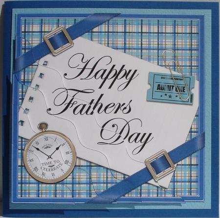 Tartan Fathers Day Wavy Corner by Heather Beechey