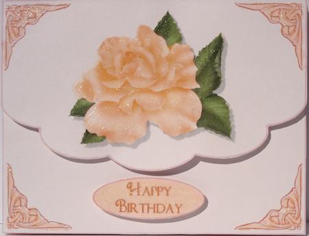 Rose 7 Envelope Shape Quick Card by Heather Beechey