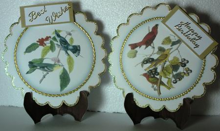 Two Bird Plate Cards by Heather Beechey