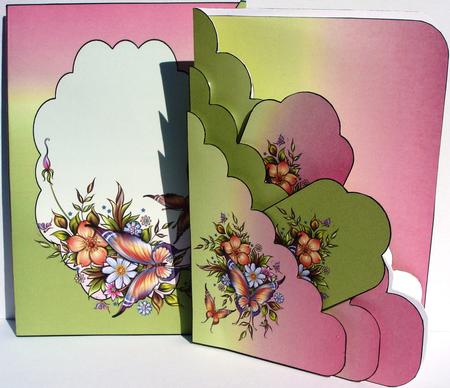 Green and Pink Pocket Card Kit by Heather Beechey