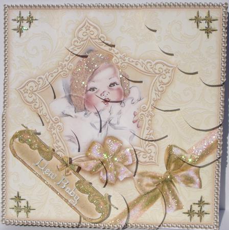 New Baby with Wavey Edge Duo Corner Stacker by Heather Beechey