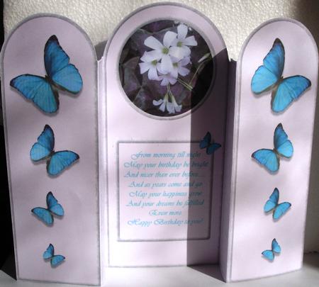Blue Butterfly Fold by Heather Beechey