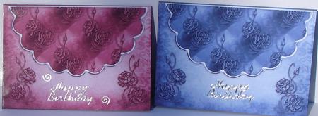 2 Envelope Style Card Fronts by Heather Beechey