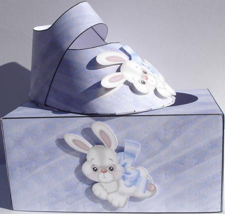 Lilac Baby Shoe in Box by Heather Beechey