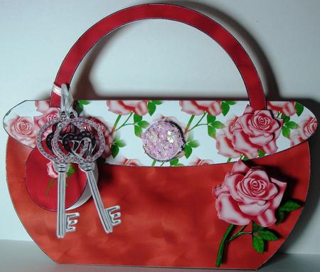 Red Rose Handbag Kit by Heather Beechey