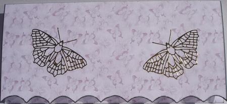 Pink Butterflies Money Gift Wallet by Heather Beechey