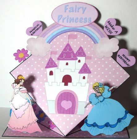 Fairy Castle== 3D Spring Card by Heather Beechey
