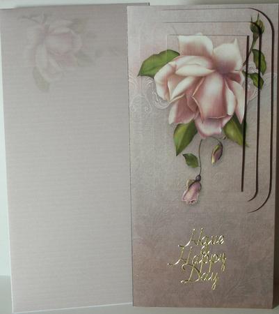 Blush Rose Dl Card Kit by Heather Beechey