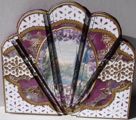 Lavender View Anglaise Scallop Deco Stacker by Heather Beechey