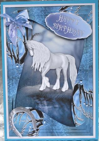 Fantasy Horse Birthday Card by Heather Beechey