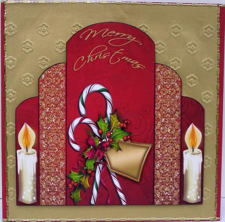 Christmas Art Deco Candy Canes by Heather Beechey