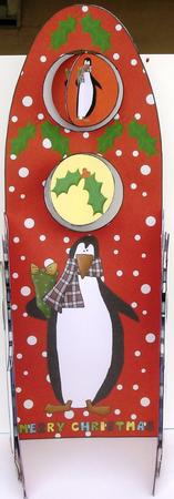 Tall Wing Card - Penguin Gift by Heather Beechey