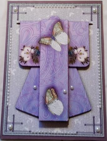 Beautiful Butterfly Kimono Card in Purple Mini Kit by Heather Beechey