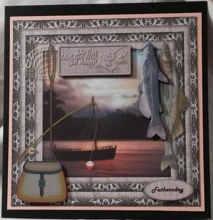 Male Card Fishing by Heather Beechey