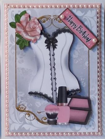 Pretty White Basque, , Makeup and Rose by Heather Beechey