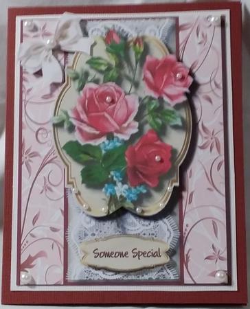 Beautiful Mixed Roses Ina Ornate Plaque  by Heather Beechey