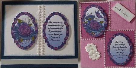 Blue Rose Toppers with Verses by Heather Beechey