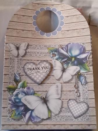 White Butterflies Large Gift Bag by Heather Beechey