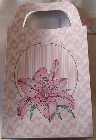 Pink Lily Gift Bag 1 by Heather Beechey