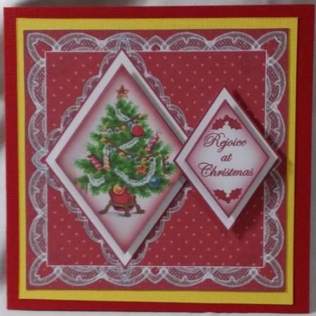Red Tree Rejoice 7in Double Diamond Topper Featured Gallery Photo