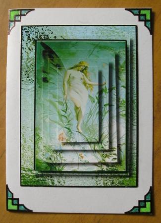 Fairy Time Green 2 Card Sheet by Heather Finn