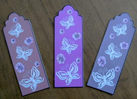 Elegant Butterfly Bookmarks (set 4) by Heather Finn