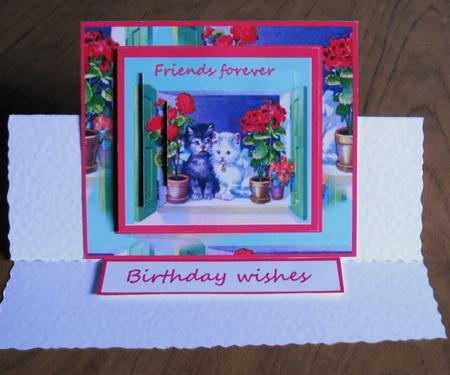 Cats Window Friends Forever by Heather Finn