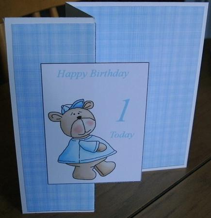 Happy Birthday 1 Today Fold Back by Heather Finn
