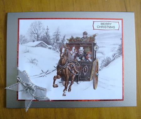 Christmas Stagecoach Toppers by Heather Finn