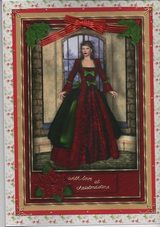 Christmas Belle A4 by H Pearson