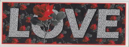 Love with Red Rose Large Dl 3 by H Pearson